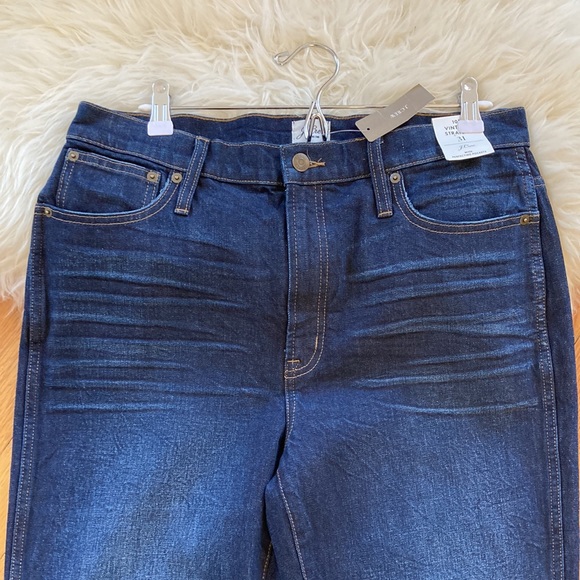 J. Crew High-Waisted Vintage Straight Jean in Boiler Wash - Picture 6 of 13
